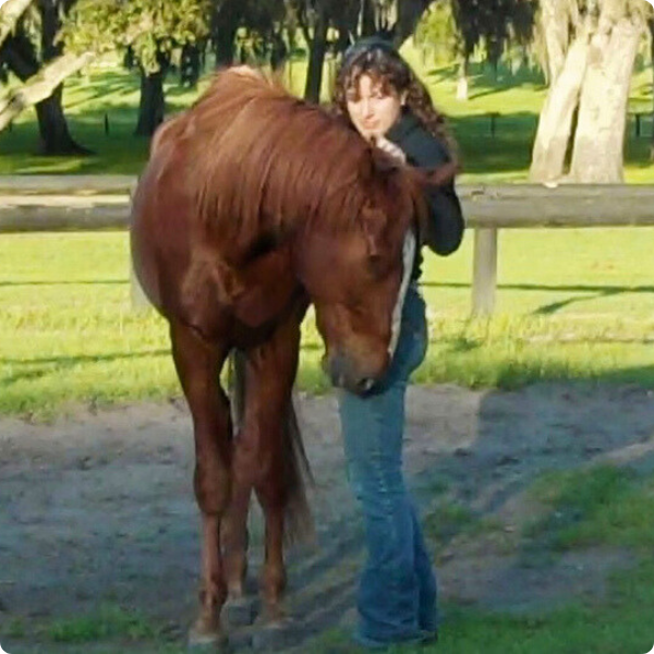 Maria and her horse Phoenix